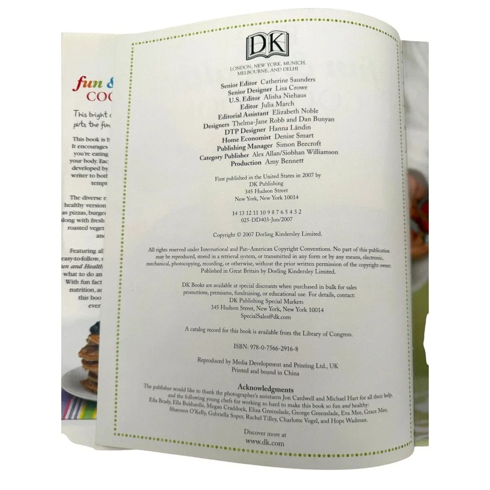 Kids Fun & Healthy Cookbook Nicola Graimes DK Over 100 Recipes Hardcover 2007